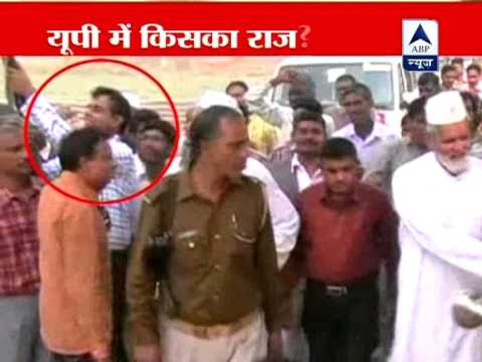 Akhilesh's party workers gun fired into air to...