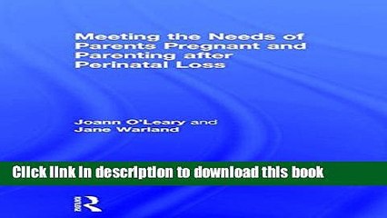 Read Meeting the Needs of Parents Pregnant and Parenting After Perinatal Loss Ebook Free