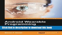 Download Android Wearable Programming ebook textbooks