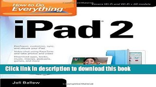 Read How to Do Everything iPad 2 E-Book Free