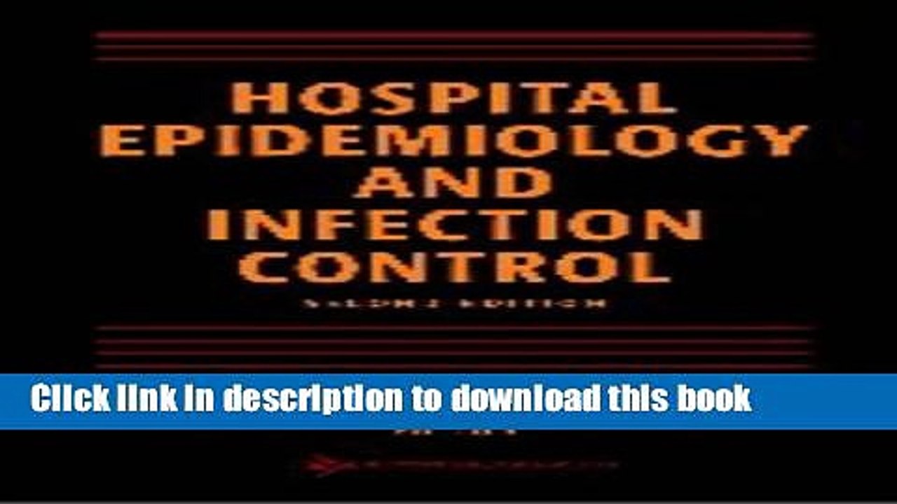 Download Hospital Epidemiology and Infection Control, Second Edition Ebook Free