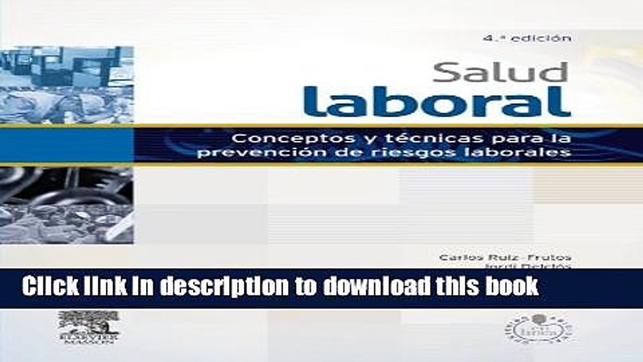 Read Salud laboral + acceso online: Conceptos y tÃ©cnicas para la prevenciÃ³n de riesgos laborales
