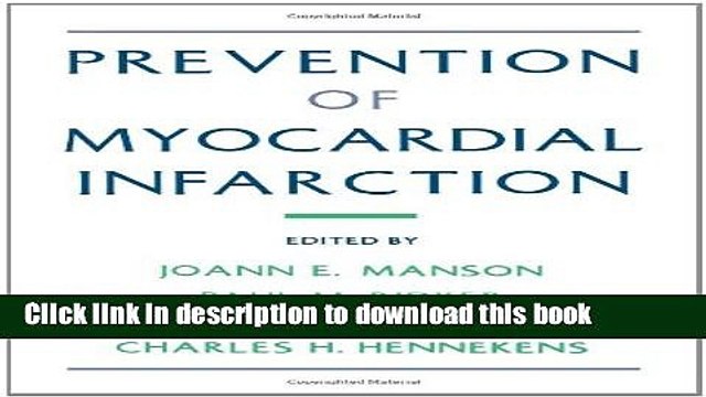 Read Prevention of Myocardial Infarction Ebook Free
