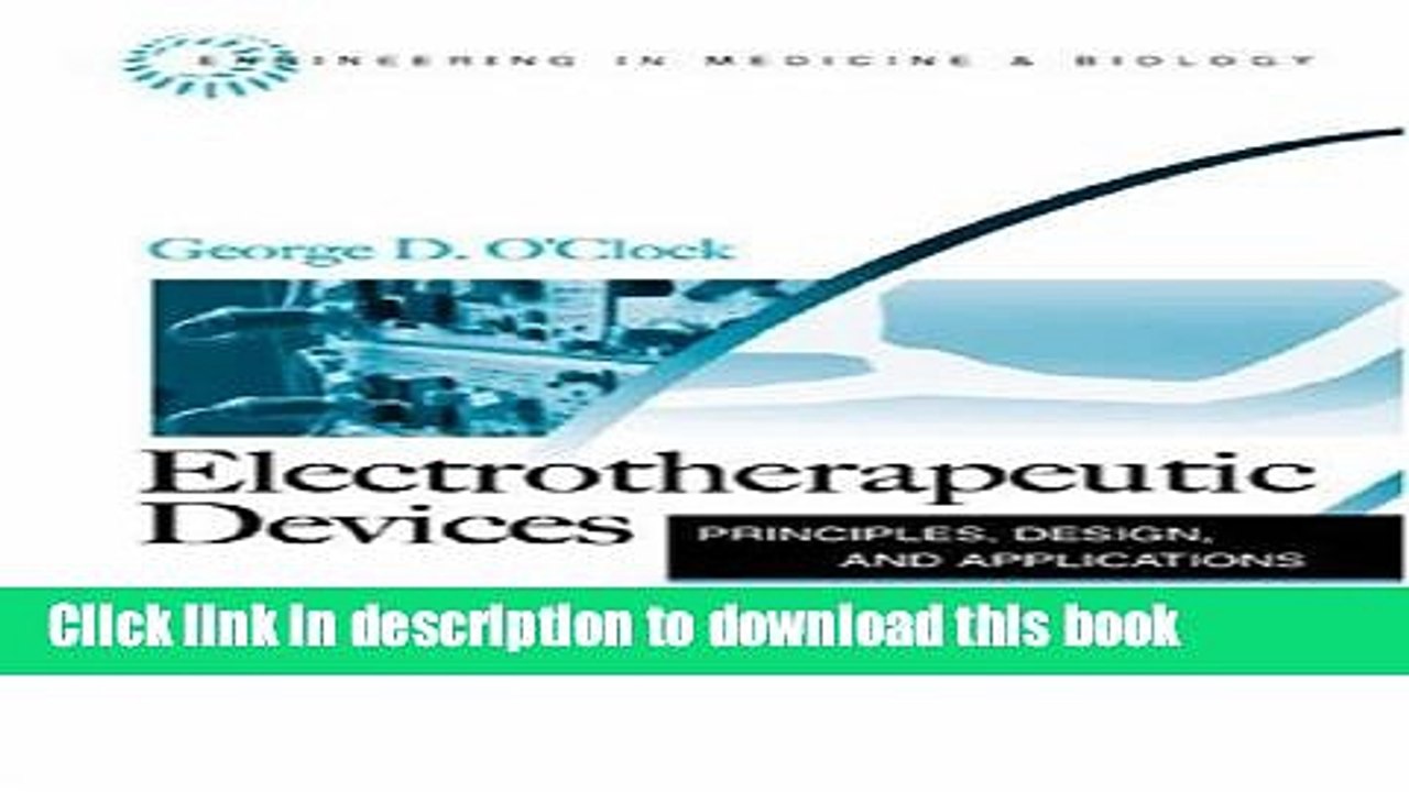 Read Electrotherapeutic Devices: Principles, Design, and Applications  Ebook Free
