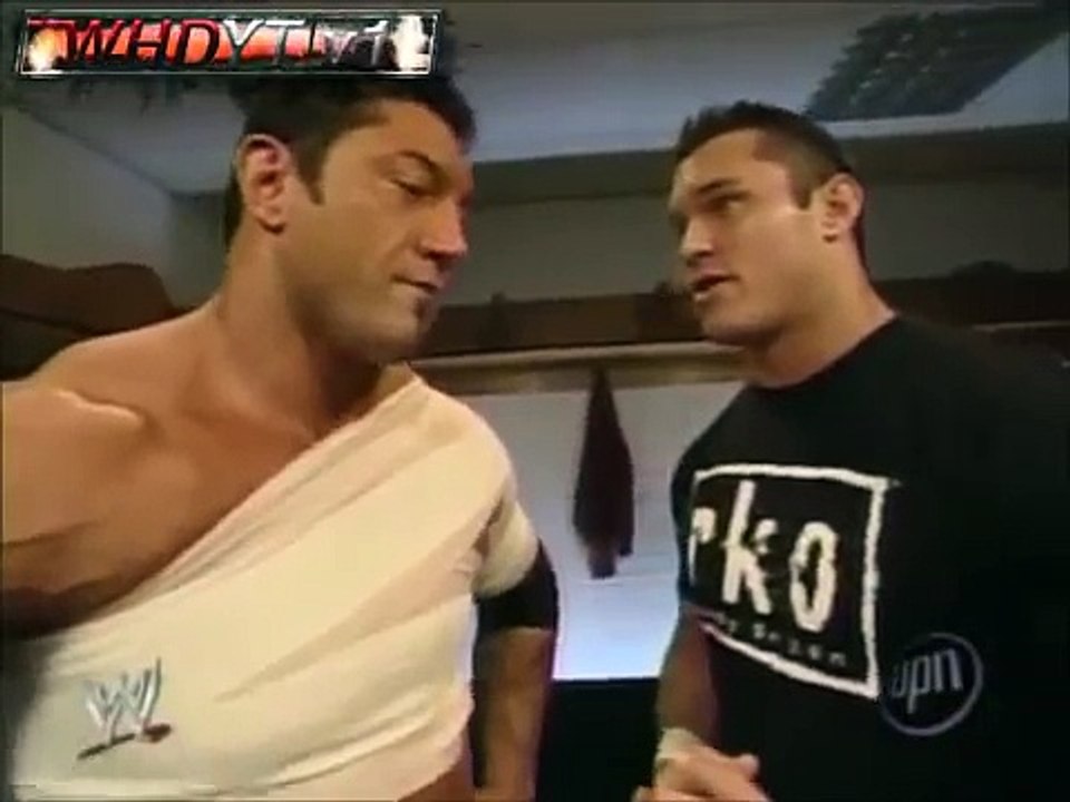 WWE SmackDown 11_25_2005 - Batista and Randy Orton Backstage