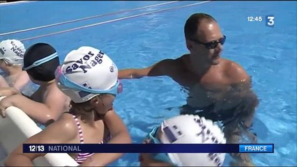 Nice : des cours de natation face à la mer