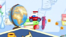 Videos & Cartoons for kids - Little red Car Racing & Stationery Obstacles - Gameplay for Children