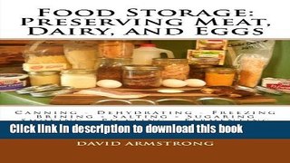 Read Food Storage: Preserving Meat, Dairy, and Eggs  Ebook Online