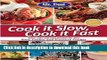 Read Mr. Food Test Kitchen Cook it Slow, Cook it Fast: More Than 150 Easy Recipes For Your Slow