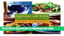 Read Spices of Life: Simple and Delicious Recipes for Great Health  Ebook Free