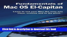 Download Fundamentals of Mac OS: El Capitan (Computer Fundamentals) Ebook PDF