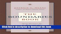[PDF] The Boundaries Book: Twenty Tips for Reducing Conflict, Developing Healthier Relationships,