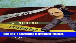 Read Book The Norton Psychology Reader PDF Online