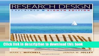 Read Book Research Design Explained E-Book Download