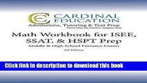 Read Math Workbook for ISEE, SSAT,   HSPT Prep: Middle   High School Entrance Exams, 3rd Edition
