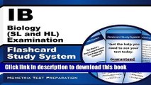Download IB Biology (SL and HL) Examination Flashcard Study System: IB Test Practice Questions