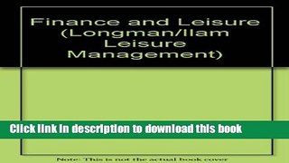 [PDF] Finance and Leisure (LLM) Download Online