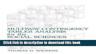 Read Book Multiway Contingency Tables Analysis for the Social Sciences E-Book Free