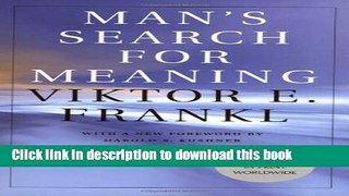 Read Book Man s Search for Meaning E-Book Free