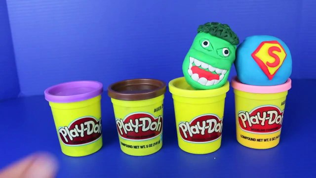 Play Doh Kinder Surprise Eggs Superhero Dough Batman, Hulk, Spiderman Surprise Eggs
