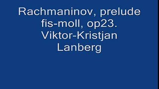 Rachmaninov, prelude fis-moll, op.23