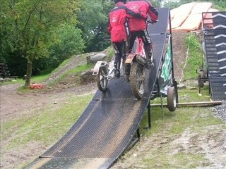 Side car trial freestyle