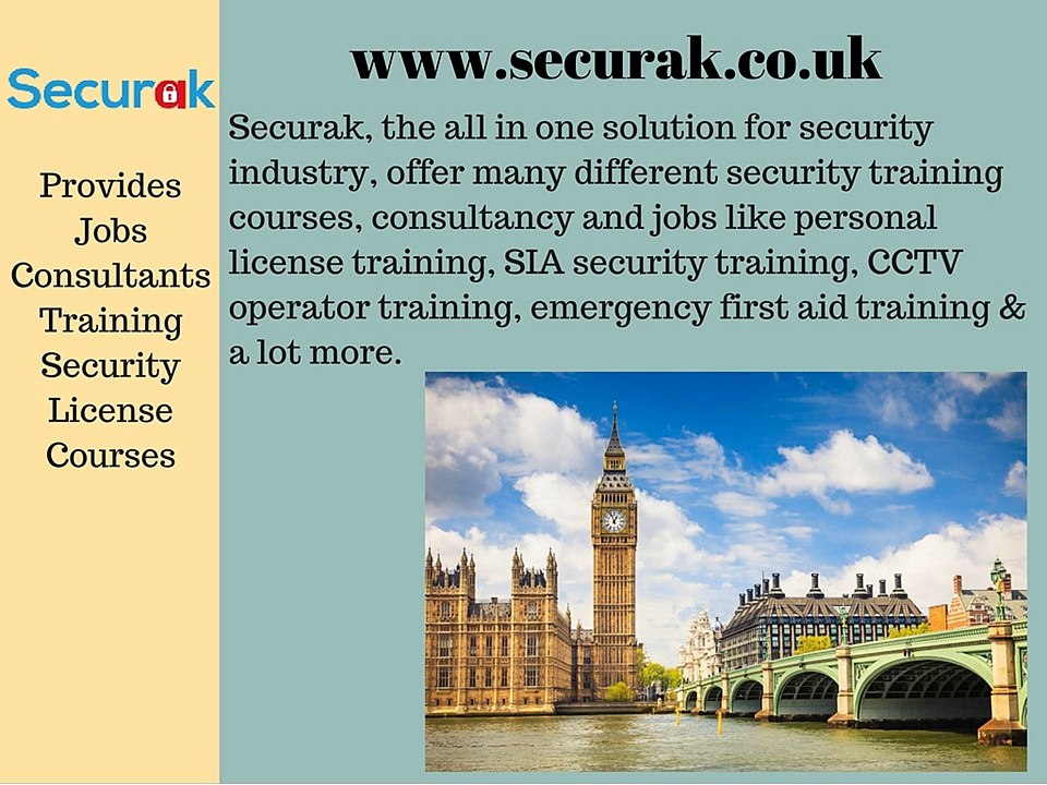 SIA CCTV Operator Training Course - Securak