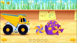 Game Cars in Sandbox Construction -  Truck Video For Kids