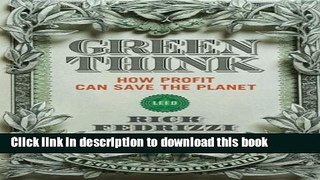 [PDF] Greenthink: How Profit Can Save The Planet  Full EBook