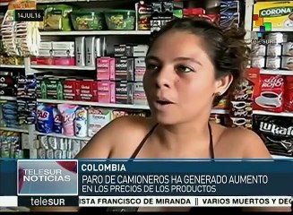 Colombia: paro camionero ya repercute en abastecimiento y precios