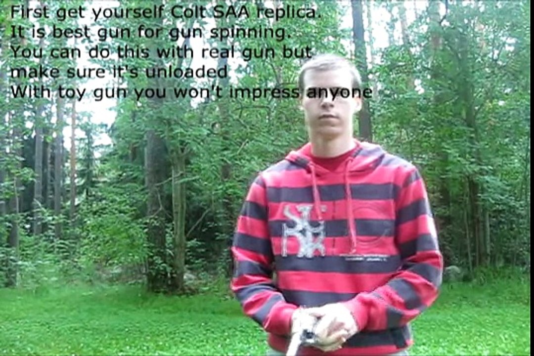 Gun spinning tutorial 1 basic spins