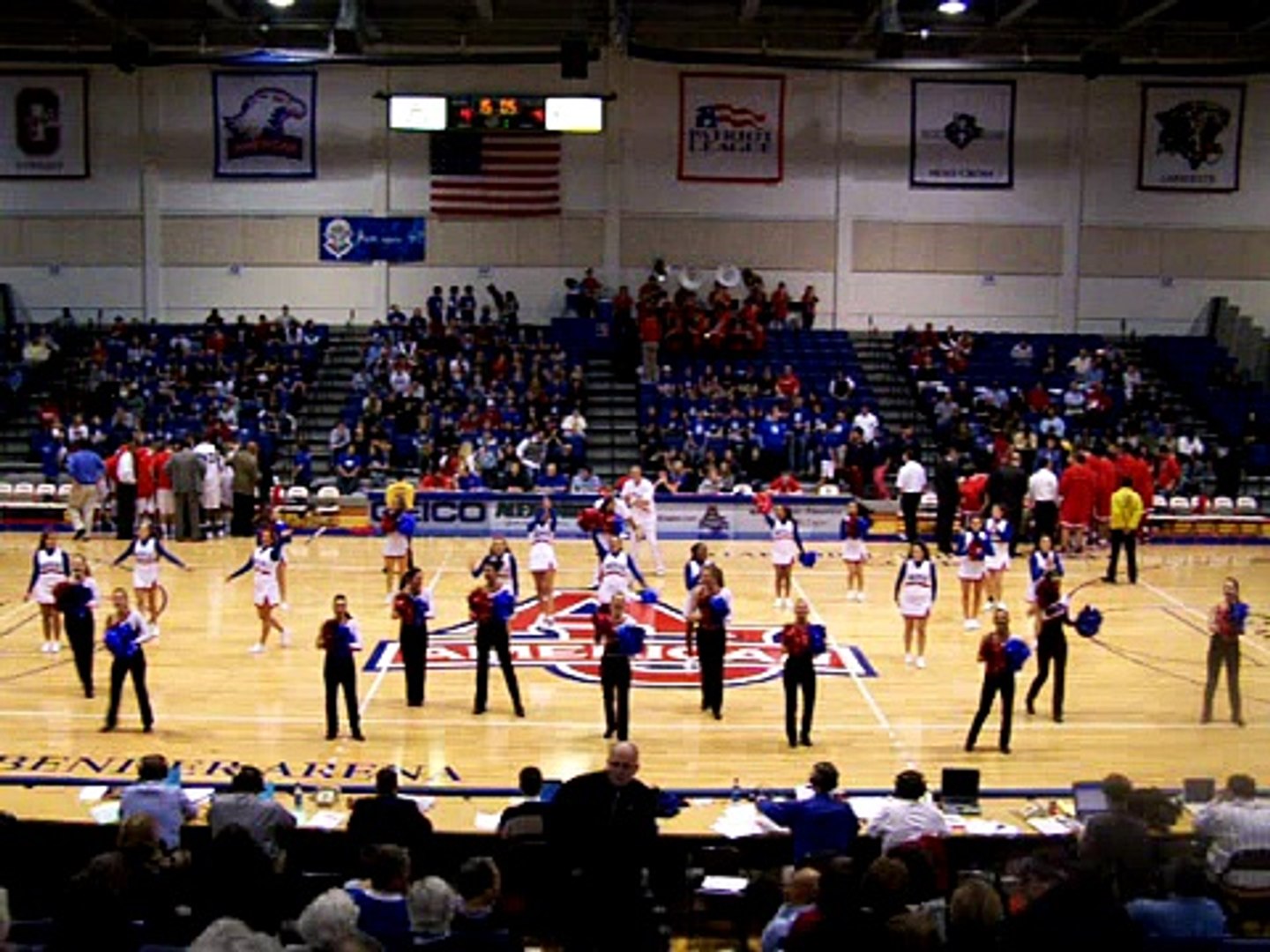 ⁣American University Cheer & Dance Team Fight Song (11/15/07)