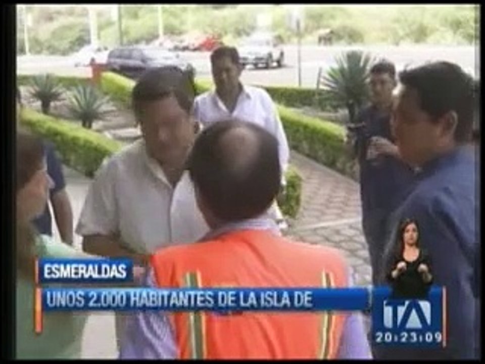 Habitantes de Muisne serán trasladados a un albergue