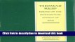 Read Essays on the Intellectual Powers of Man: A Critical Edition (Edinborgh Edition of Thomas