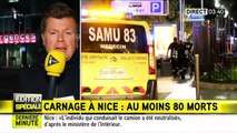 Les taxis acheminent les victimes et leurs familles vers l'hôpital Pasteur - CHU de Nice