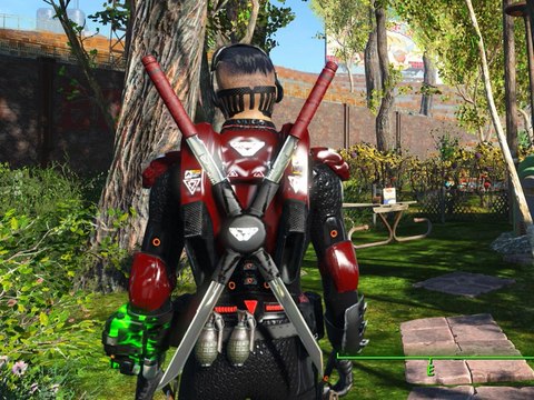 Fallout 4 Console Mods - Nanosuit Beefcake Edition + Katana (XB1-PS4) 60fps