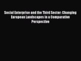 [PDF] Social Enterprise and the Third Sector: Changing European Landscapes in a Comparative