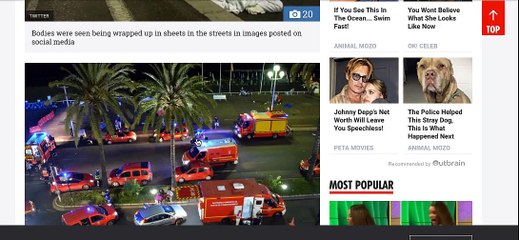 Attack in France - Truck Mows Down Crowd of people 74 Dead