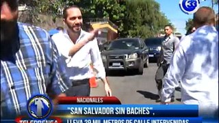 San salvador sin baches lleva 29 mil metros de calle intervenidas