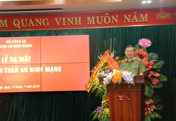 Bộ trưởng Tô Lâm phát biểu tại lễ ra mắt tạp chí an toàn, an ninh mạng