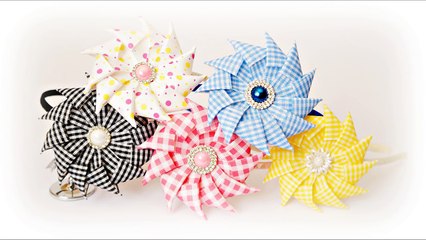 Ribbon Flower Tutorial _ DIY