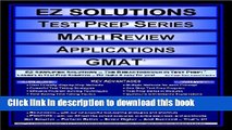 Download EZ Solutions - Test Prep Series - Math Review - Applications - GMAT (Edition: Updated.