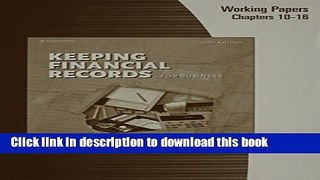 [Download] Working Papers, Chapters 1-16 for Kaliski/Schultheis/Passalacqua s Keeping Financial