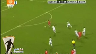 حالة طرد نور صبري  حارس العراق في مباراة البحرين خليجي 19 مسقط