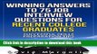 Read Winning Answers to 75 Job Interview Questions for Recent College Graduates: Successful Skills