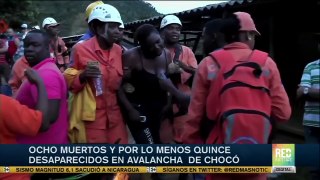 Avalancha en Chocó deja 8 muertos y 15 desaparecidos