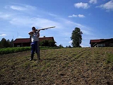 17,5mm (cal.69) black powder shooting, mustaruuti ammunta