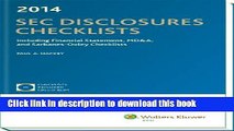 [Read PDF] SEC Disclosures Checklists, (2014 Edition) W/ CD-ROM  Full EBook