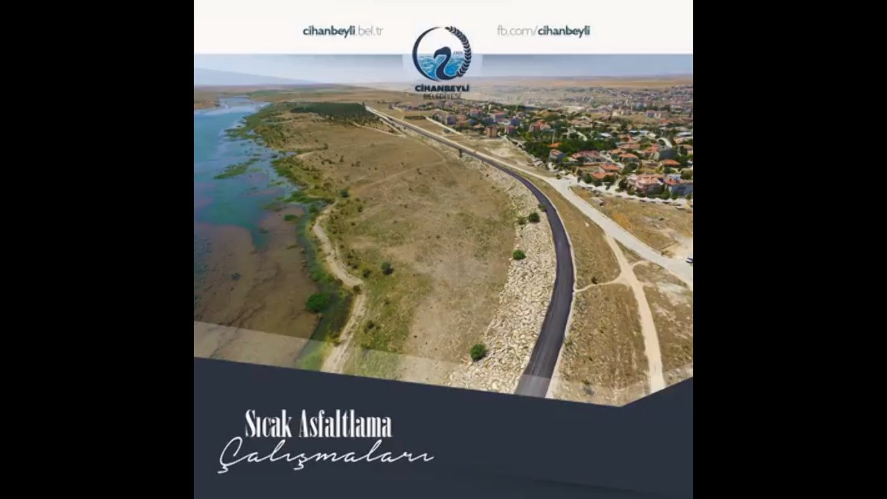 Cihanbeyli'de Sıcak Asfaltlama Çalışmaları Sürüyor