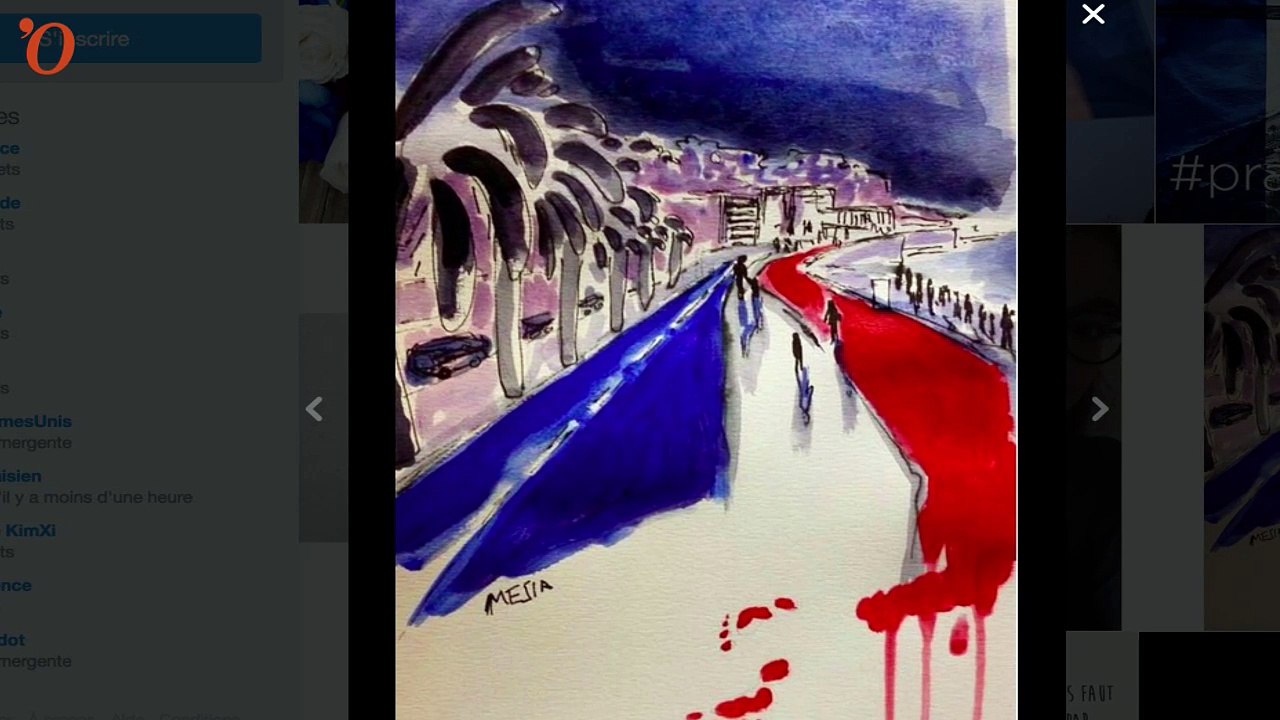 Attentat de Nice : Twitter pleure en dessins